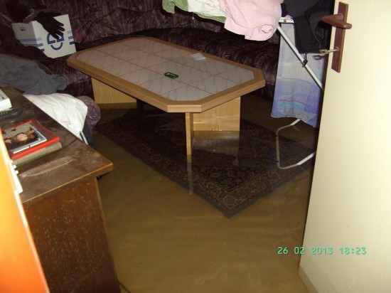 Hochwassereinsatz in Eberau, 26.02.2013