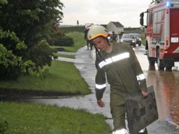 Hochwassereinsatz nach Starkregen, 18.05.2014