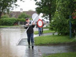 Hochwassereinsatz nach Starkregen, 18.05.2014
