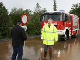 Hochwassereinsatz nach Starkregen, 18.05.2014