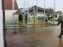Hochwassereinsatz nach Starkregen, 18.05.2014