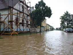 Hochwassereinsatz nach Starkregen, 18.05.2014