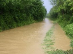 Hochwassereinsatz nach Starkregen, 18.05.2014