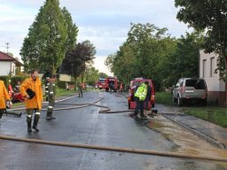 Hochwassereinsatz nach Starkregen, 18.05.2014