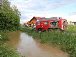 Hochwassereinsatz nach Starkregen, 18.05.2014