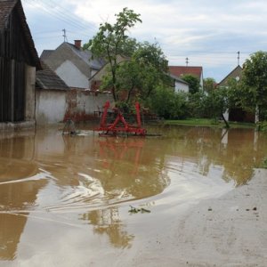 Hochwassereinsatz nach Starkregen, 18.05.2014