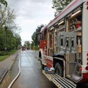 Hochwassereinsatz nach Starkregen, 18.05.2014