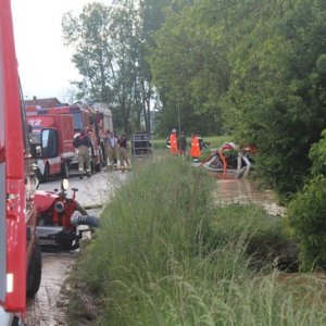 Hochwassereinsatz nach Starkregen, 18.05.2014