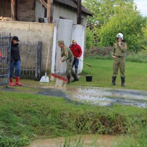 Hochwassereinsatz nach Starkregen, 18.05.2014