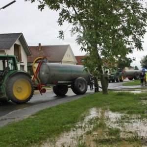 Hochwassereinsatz nach Starkregen, 18.05.2014