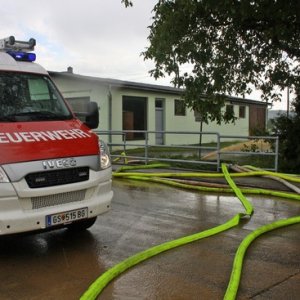Hochwassereinsatz nach Starkregen, 18.05.2014