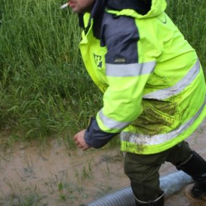 Hochwassereinsatz nach Starkregen, 18.05.2014