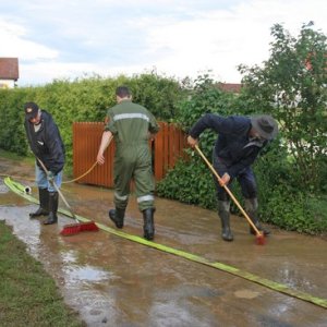 Hochwassereinsatz nach Starkregen, 18.05.2014