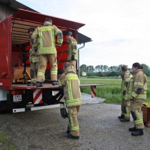 Hochwassereinsatz nach Starkregen, 18.05.2014