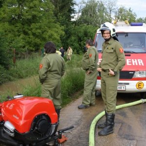 Hochwassereinsatz nach Starkregen, 18.05.2014