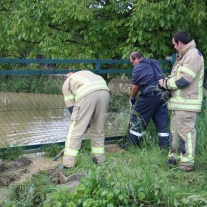 Hochwassereinsatz nach Starkregen, 18.05.2014