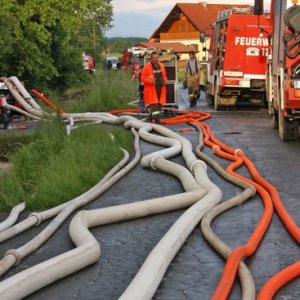 Hochwassereinsatz nach Starkregen, 18.05.2014