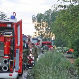 Hochwassereinsatz nach Starkregen, 18.05.2014