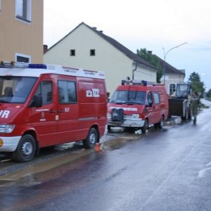 Hochwassereinsatz nach Starkregen, 18.05.2014