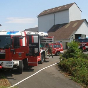 Brand in Trocknungsanlage, 09.07.2015