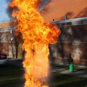 Vorführung: Fett- und Christbaumbrand, 05.12.2015