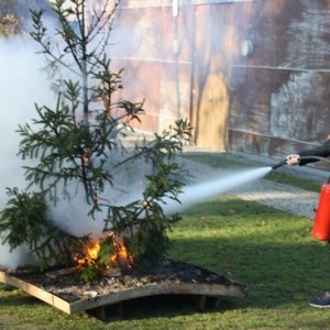 Vorführung: Fett- und Christbaumbrand, 05.12.2015