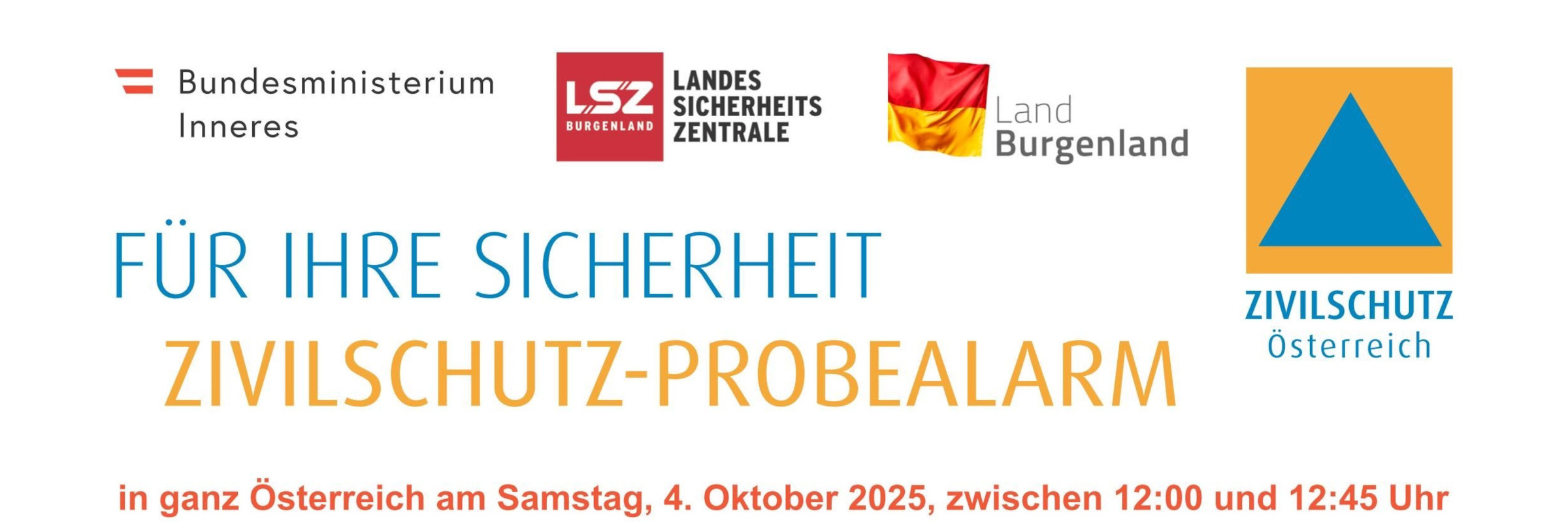 Zivilschutz-Probealarm am 04.10.2025