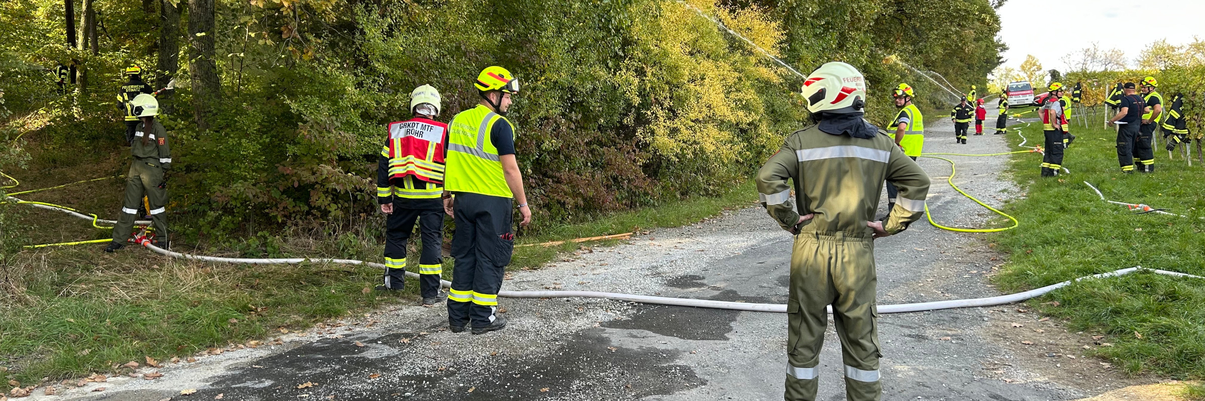 Waldbrandübung in Gaas, 11.10.2025